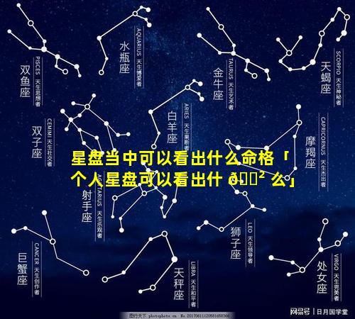 星盘当中可以看出什么命格「个人星盘可以看出什 🌲 么」